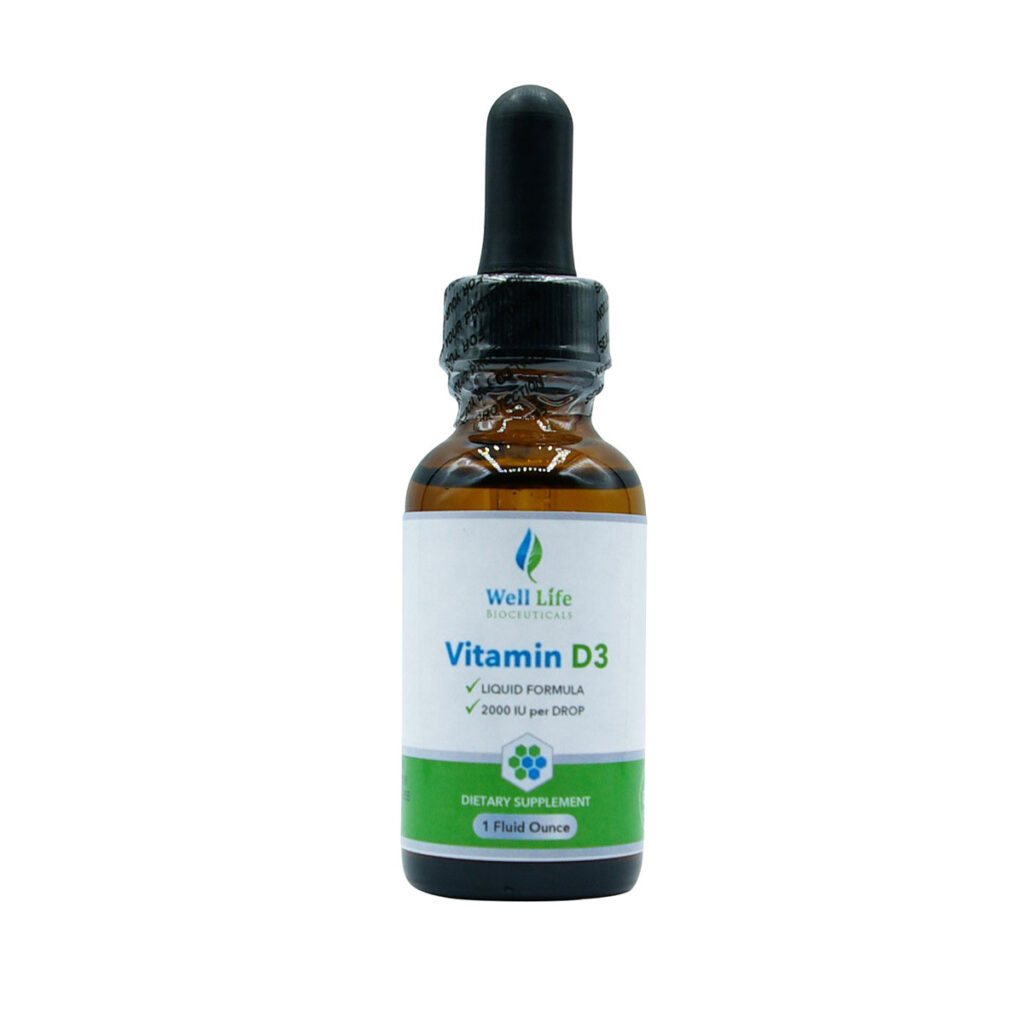 Vitamin D 2000 IU/drop. (845 Servings) 1 oz Well Life Family Medicine